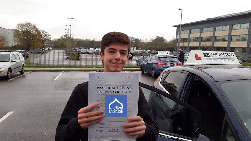 Jago passes driving test with Brighton Driving Lessons